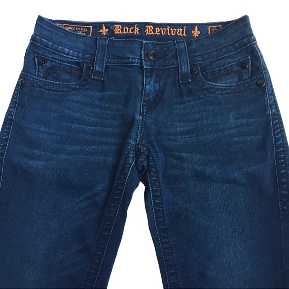 Rock Revival Evelyn Flap Pockets Skinny Jeans Size 27 - Picture 5 of 17